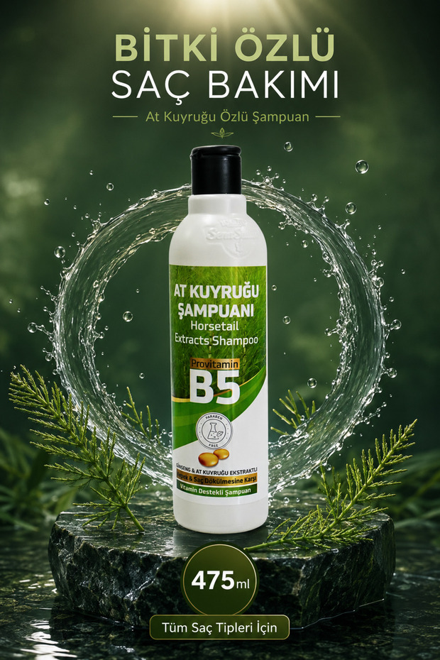 Horse Tail Shampoo 475 ml | Paraben Free | Horse Tail Extract Hair Care Shampoo | Volumizing and Anti-Dandruff Care Shampoo | All Hair Types