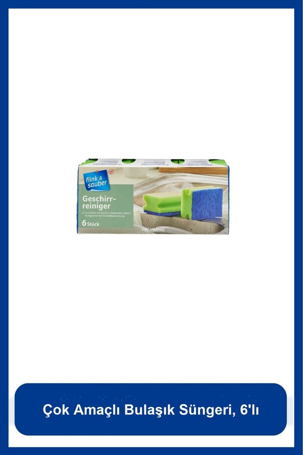 Multi-Purpose Dish Sponge, Pack of 6