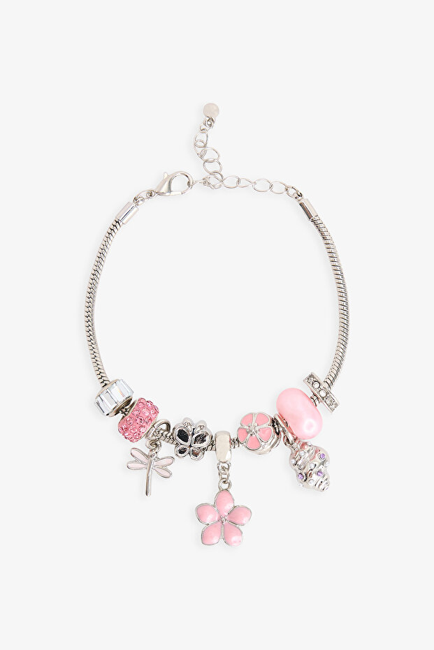 Silver Color Pera Bracelet Set