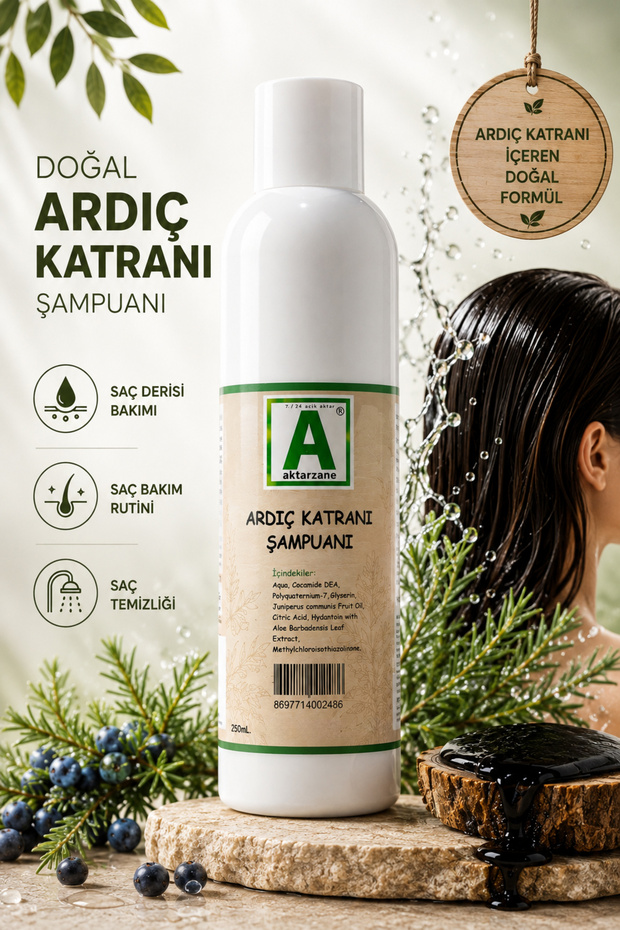Special Natural Tar Juniper Shampoo - For Dandruff and Itching