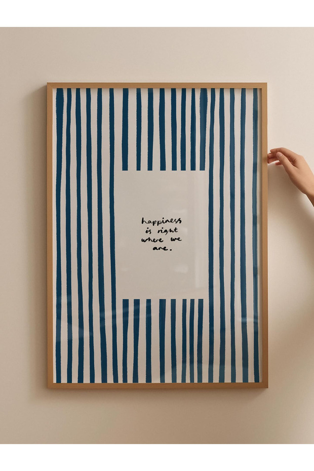 30x40cm No Frame A Minimalist Quote Wall Art Poster – Modern Abstract Stripe Canvas Print with Inspi