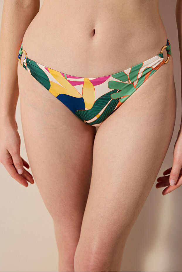 Magnolia Multicolor Bikini Bottom with Side Detail