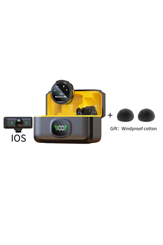 ميكروفون لاسلكي صغير الحجم (1to2) متوافق مع أنظمة iOS 8-14 J6، مناسب للبث المباشر والمقابلات، صغير الحجم وقابل للحمل.