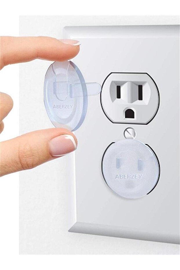 WHITE 10pcs Outlet Covers, American Standard Baby Proofing Safety Child Secure Electric Plug Protect