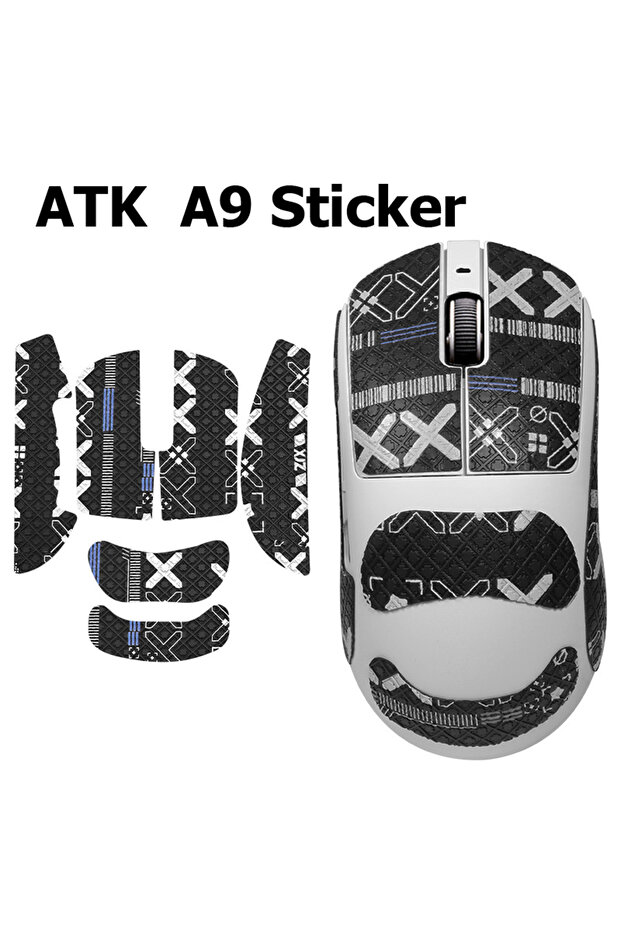 Black Anti Slip Sticker/ Skates Feet For ATK A9 Series Mouse A9 SE/Plus/Pro/Ultra Foot Patch Protec
