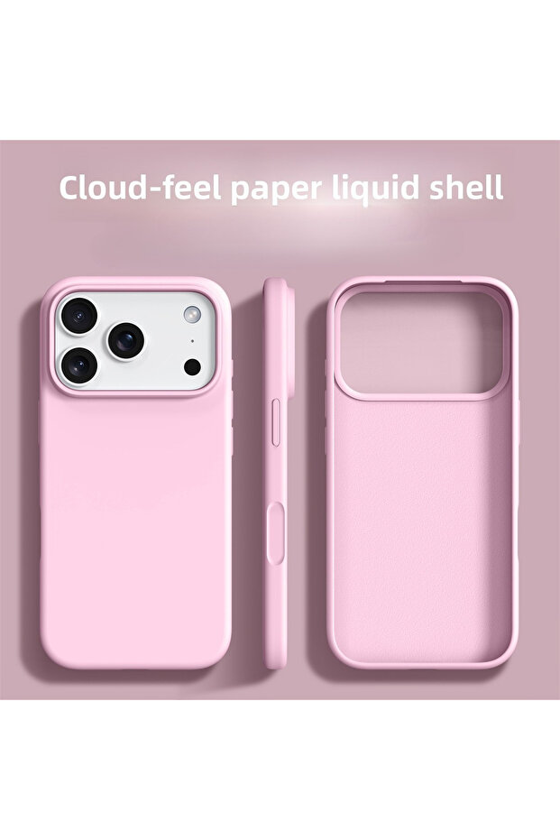 iPhone17 Pro Max Pink Liquid Silicone Phone Case for IPhone 18 17 Pro Max Soft Protection Cases for