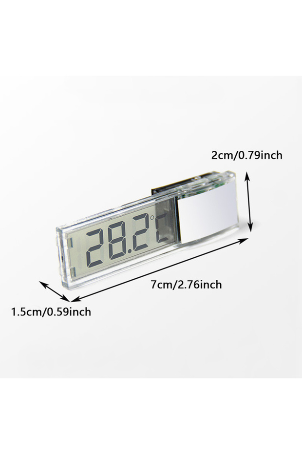 S Silvery 1PC Aquarium Thermometer Electronic LCD Digital Fish Tank Temperature Measurement Fish Tan