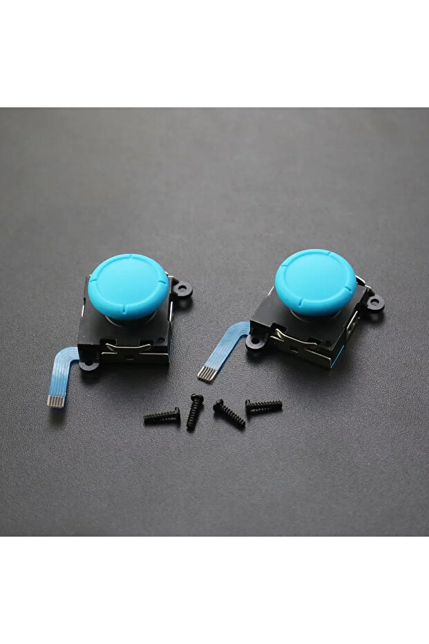 2pcs blue For Switch / Switch Lite Joy-Con Controller 3D Analog Joystick Replacement Thumb Stick Rep