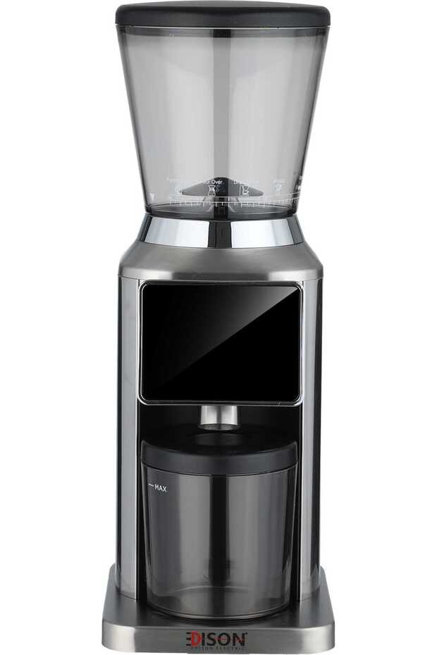مطحنة قهوة رقمية CG180C، 180 واط، 300 جرام، سرعة واحدة، تحكم باللمس، فضي/أسود