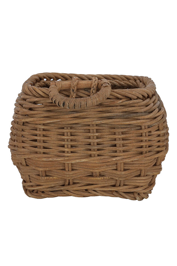 Al Saif Gallery Wicker Basket, 14x10x10 cm - Brown