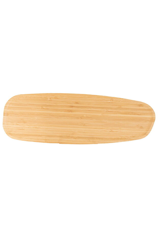 Al Saif Gallery wooden serving plate, 45x16.6x2 cm, oval, large - beige