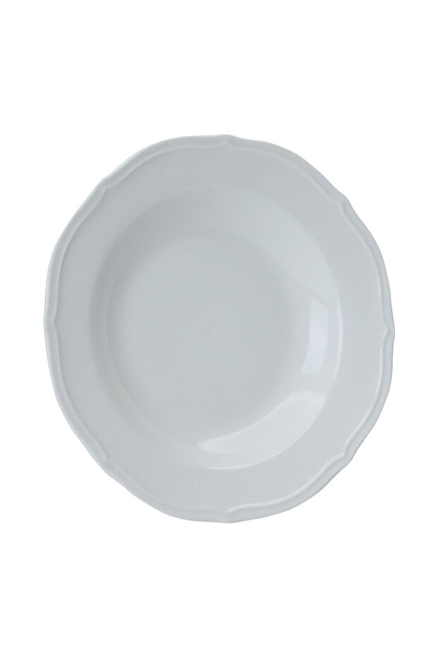 Al Saif Gallery porcelain plate, 8 inches, round - white