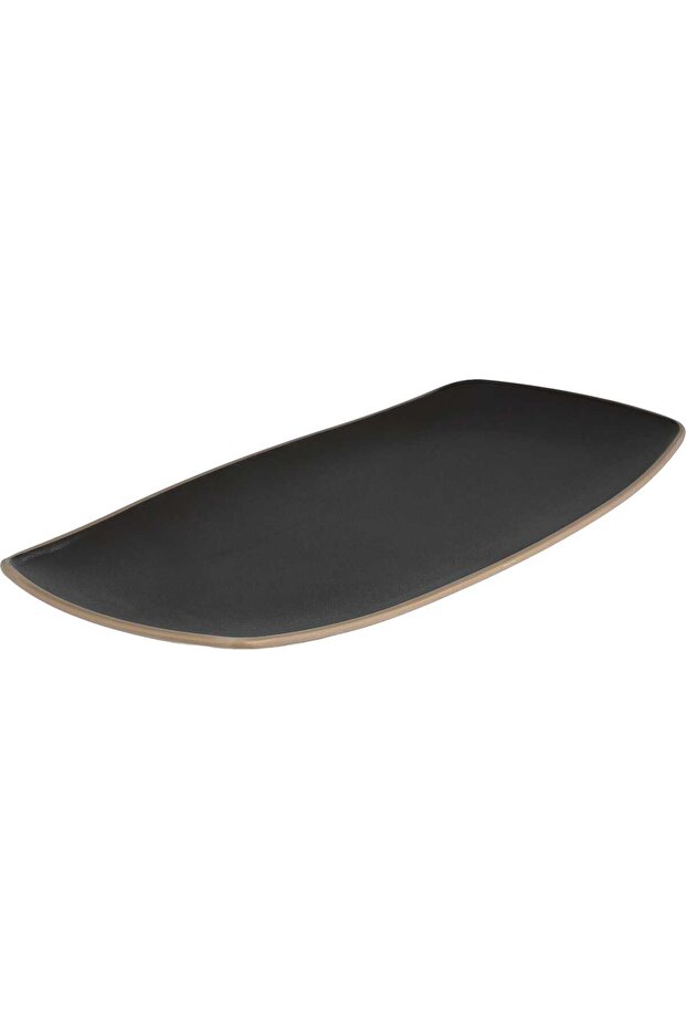 Al Saif Gallery Melamine Serving Dish, 25x13x2 cm, Rectangular - Beige Gray