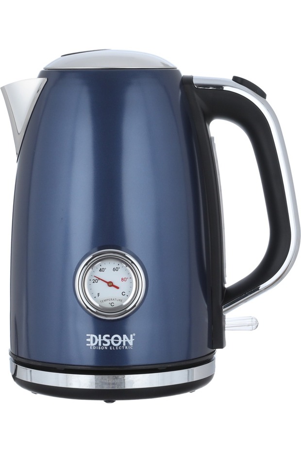 KESS5402A-GS Electric Kettle, 2200-1850W, 1.7L, Temperature Indicator - Navy