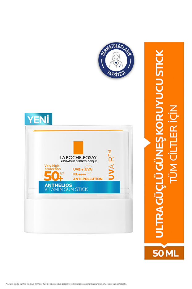 Anthelios Uvair Spf50+ Stick Form Sunscreen Providing Very High Facial Sun Protection 10 ml / 9 Gr