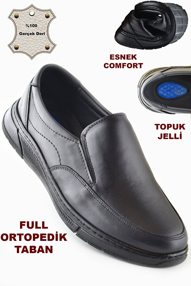 501 Orthopedic Heel Massage Genuine Leather Winter Men's Shoes