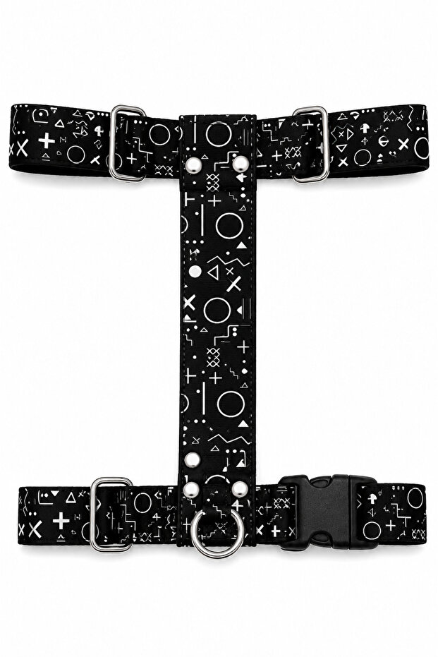 H Type Single Breast Collar Adjustable Printed