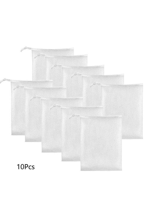 10Pcs 5/10/20pcs Soap Net Bags For Shower Unscented Handmade Soap Foaming Nets Unscented Handmade So