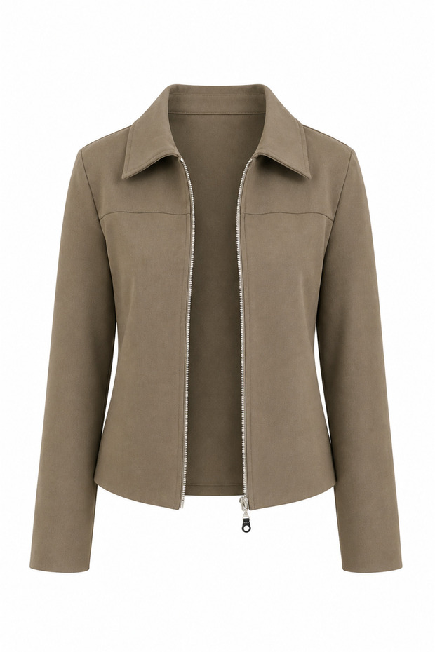 Khaki Zipper Jacket