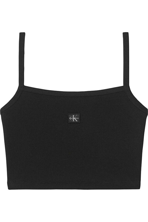 Women's Brand Logo Black Bustier Suitable for Daily Use