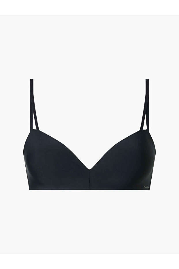 Women's Stylishly Designed Black Bra with Brand Logo, Suitable for Daily Use