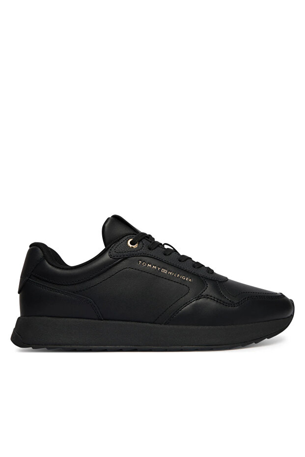 Women's Brand Logo Black Sneaker Suitable for Daily Use