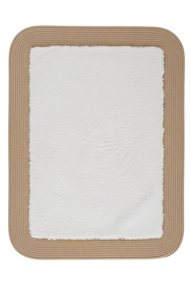 Jute Plush Non-Slip Base Washable Bathroom Kitchen Door Mat 40X60 cm