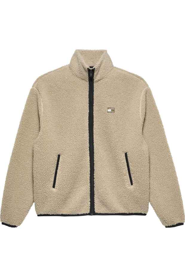 Men's Brand Logo Beige Coat Suitable for Daily Use