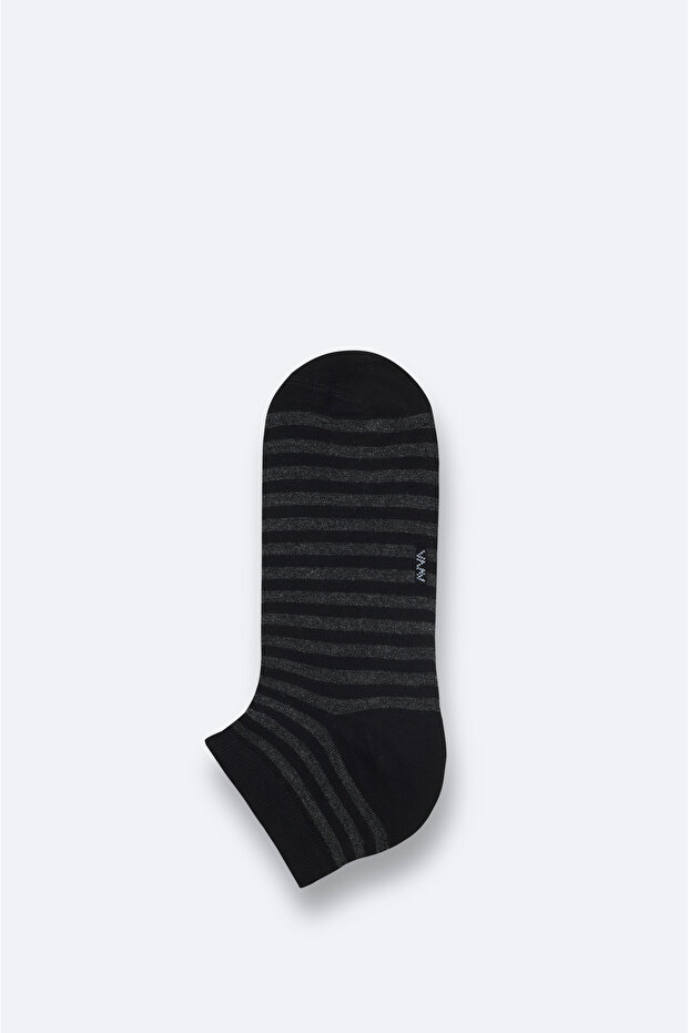 Men's Black Bamboo Blend Booties Socks B008517