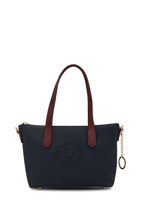 Navy Blue-Burgundy Women's Shoulder Bag US26678