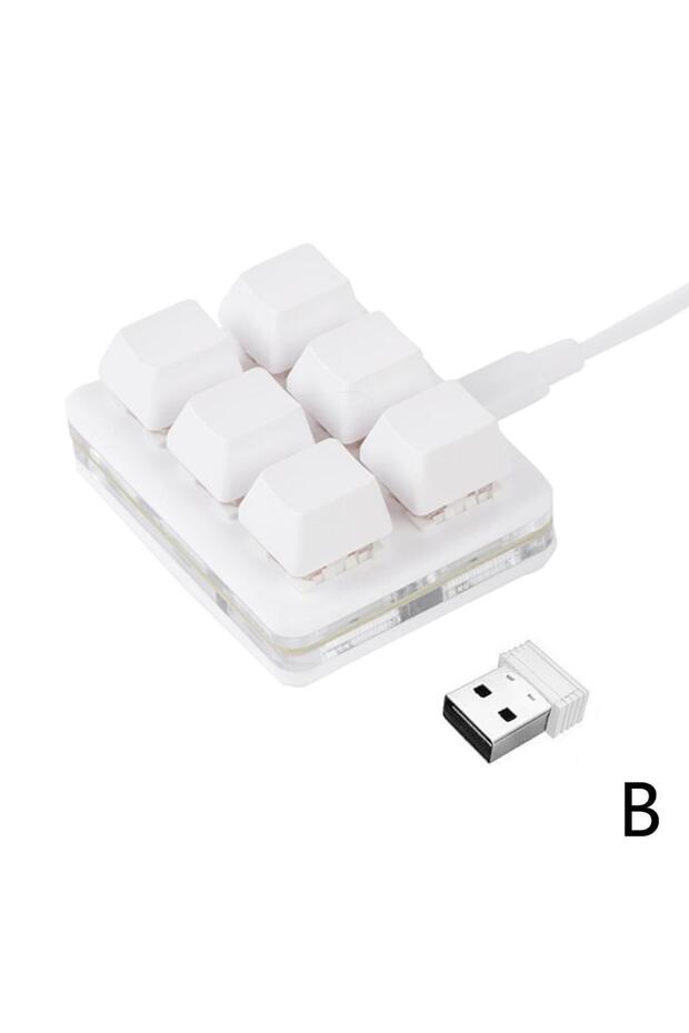 B Mini 6 Keys Keyboard Bluetooth Custom Keypad Wireless Rechargeable Shortcut Dual Macro Hardware Ke