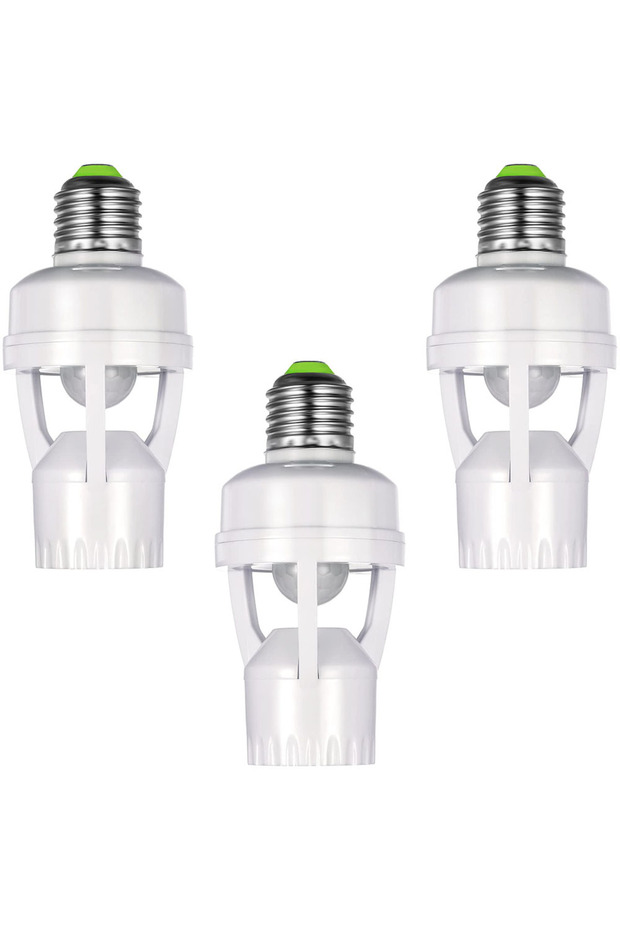 محول مقبس كهربائي AC100-240V E27 مع مستشعر حركة PIR، قاعدة مصباح LED E27، مفتاح ذكي