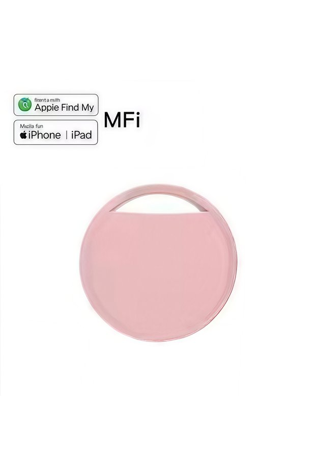 Pink 1pcs AirTag Bluetooth Tracker - IPX5 Waterproof GPS Locator for Keys/Pets/Luggage,Find My iPho