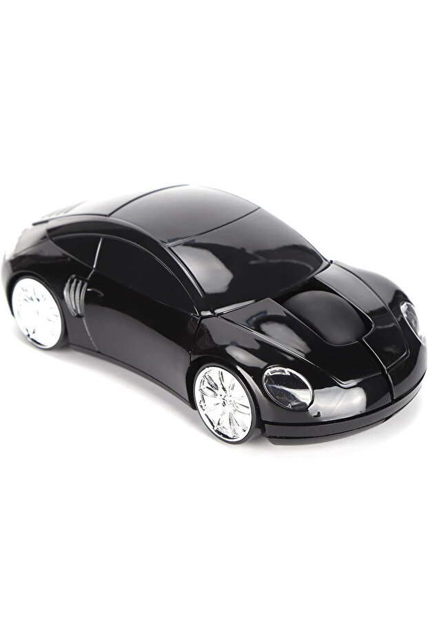 black 2.4G Wireless Mouse Car Mouse, Wireless Mouse Car Shape Ergonomic Optical Cordless Mice with U