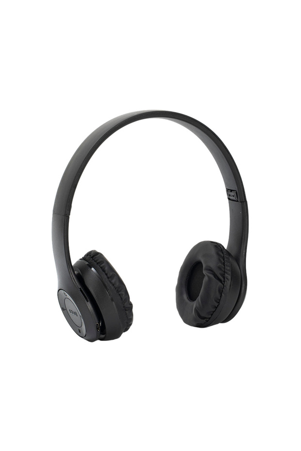 Black P47 Wireless Headphones 5.0 Bluetooth Headset Foldable TWS HiFi Earphones Supports TF Card Bas