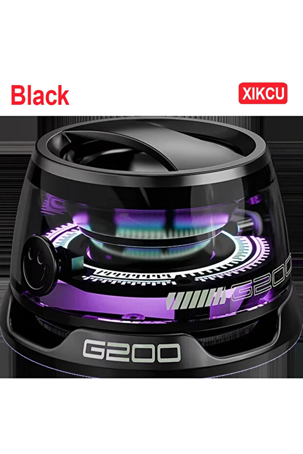 Black XIKCU Portable Bluetooth Speaker G200 RGB Lighting Magnetic Speaker BT5.0 Mini Sound Box 7 Hou