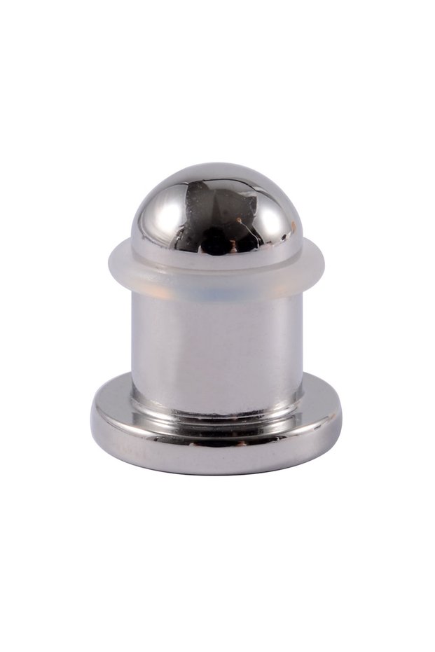 Silver 1PC 8.5MM 1/19pcs 316L Surgical Steel Mirror Face Ear Plugs Ear Gauge with O-Ring Strenghted
