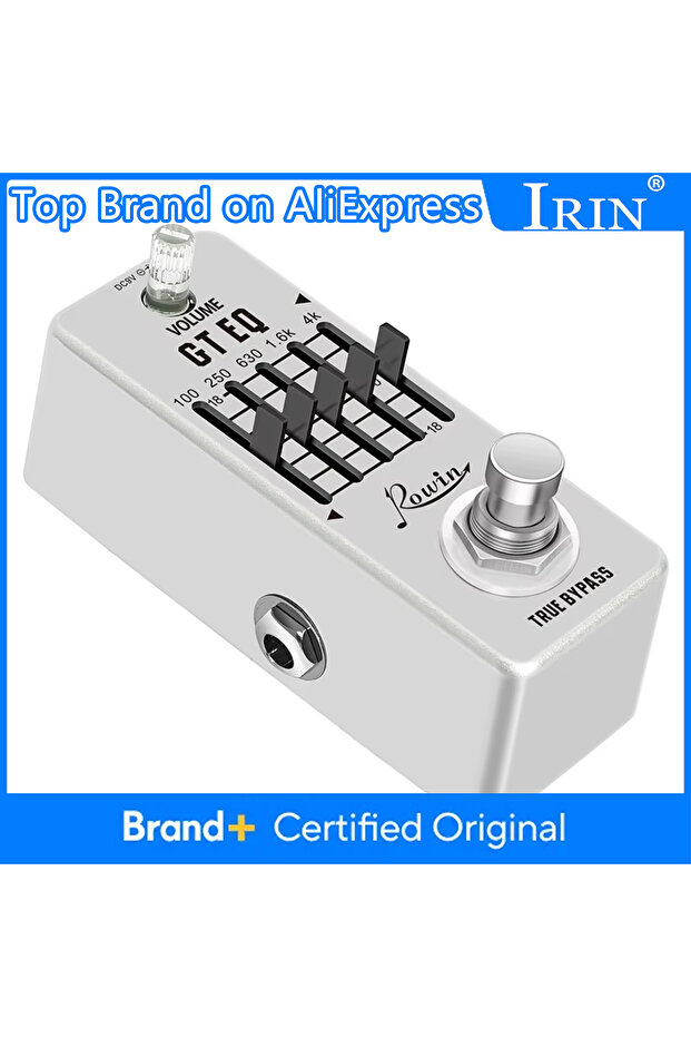GT EQ ROWIN Guitar Equalizer Pedal 5-band Parametric EQ Guitar Effect Pedal Frequency Compensator ±1