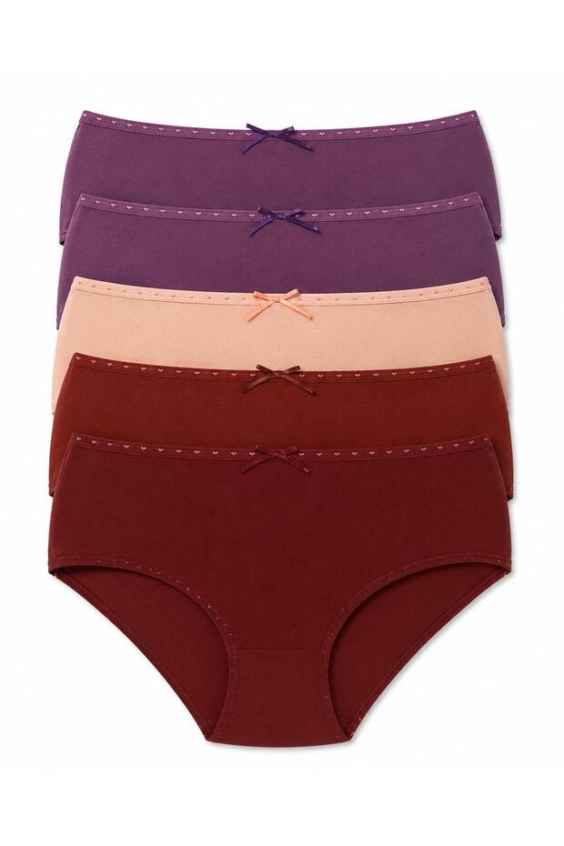 High Waist 5-Piece Bato Panties 5000-1
