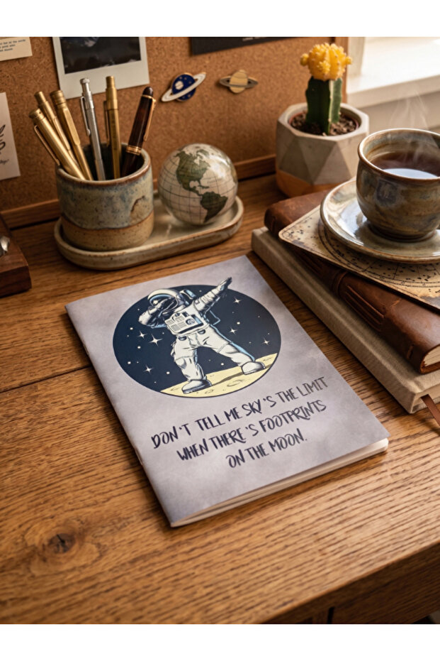 Astronaut Themed Unlined Notebook