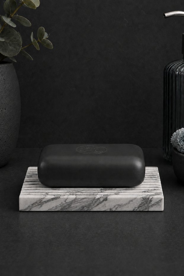 Marble Series Rectangular Concrete Solid Soap Dispenser
