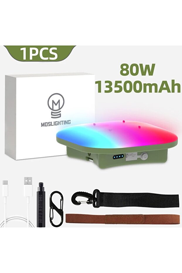 1PCS Camping Lantern Camping Lantern Rechargeable Smart Light Bluetooth Control by Tuya APP Music Sy
