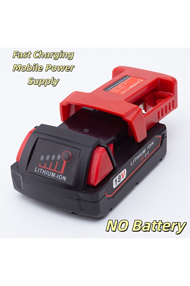 For Milwaukee 18V Lithium Battery Mobile Phone Fast Charging Mobile Power Supply Portable Adapter Ac