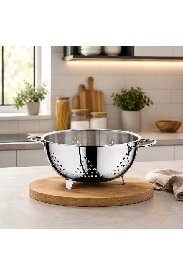 Steel Pasta Strainer 24cm