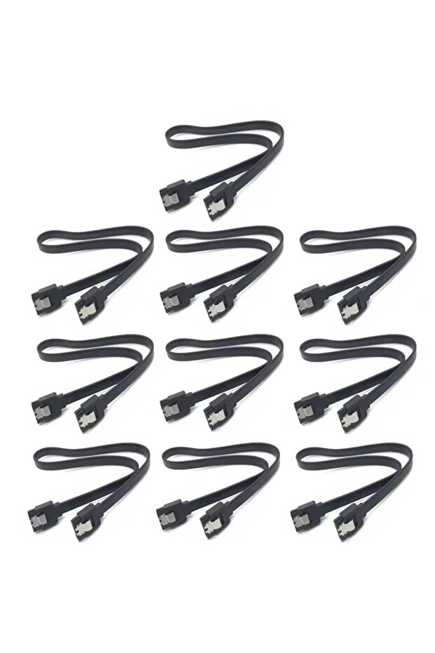 50cm 10PC Straight 1-10PCS SATA Cable 6Gbps, sata 3 Cable, HDD ssd Data Cable, 7 pin SATA III Cable