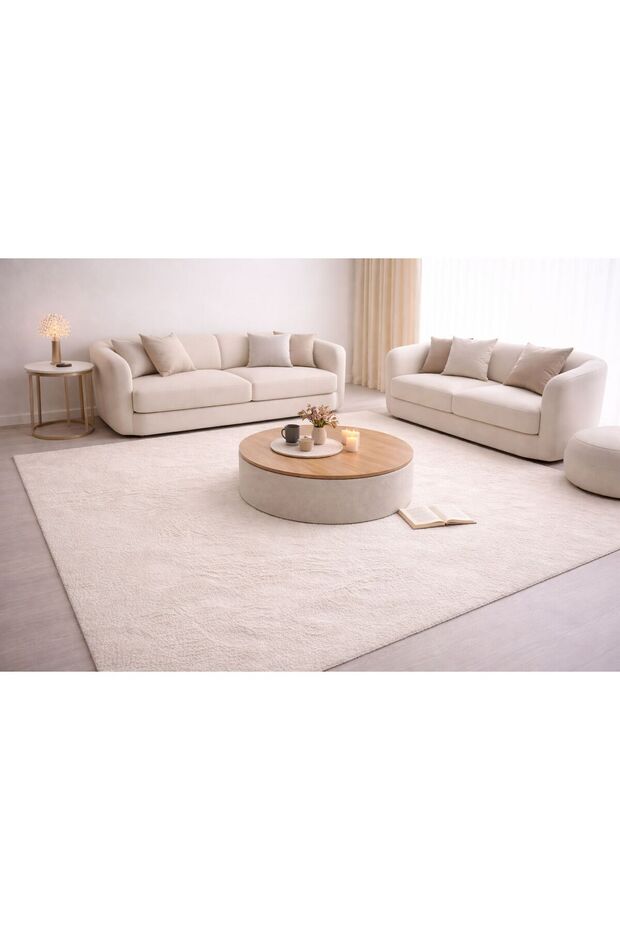 Horizon Solid Shaggy Rug-Beige-200x300cm