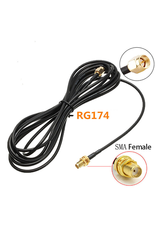 8m SMA to SMA Connector RG174 Router Antenna Extension Cable SMA-J to SMK RF 0.5-8m Extend Cable Con