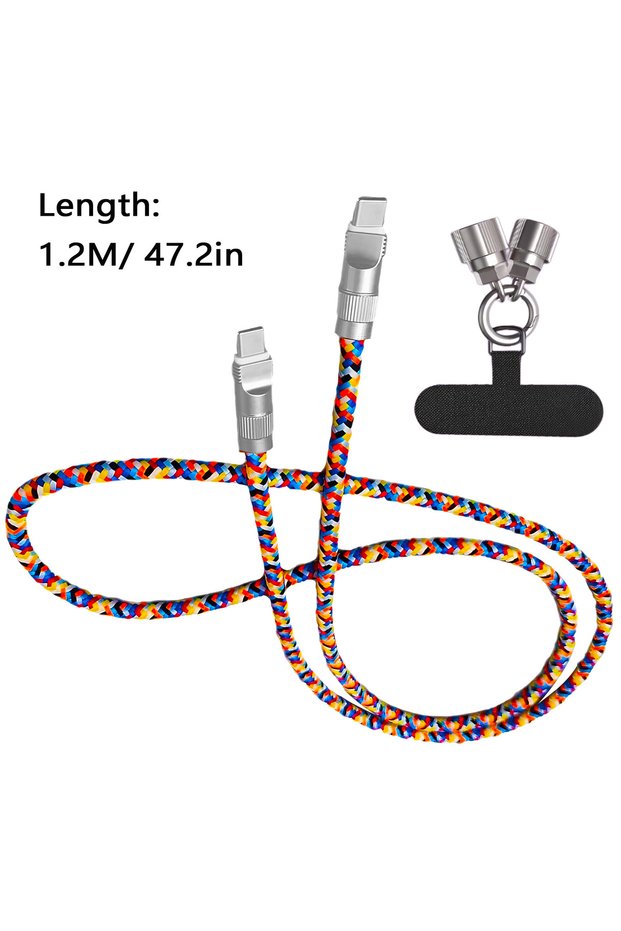 1.2M 100W Type C Cable For iPhone 15 USB C PD Fast Charging Charger Wire Cord For Macbook Samsung Xi