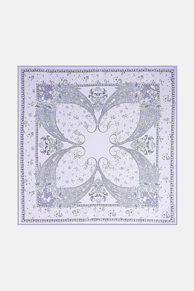 Ethnic Pattern Scarf Gray