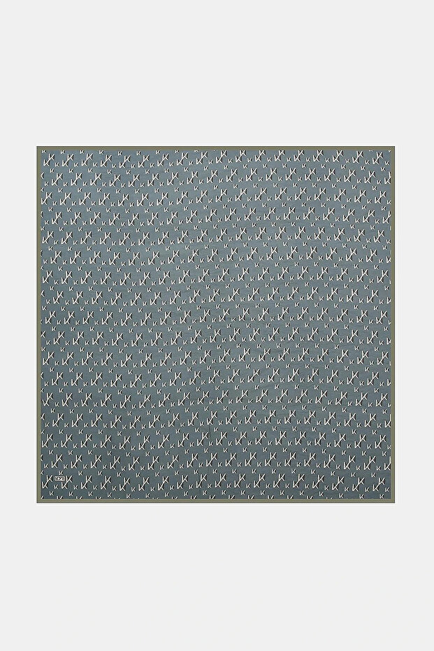 Patterned Viscose Scarf Anthracite